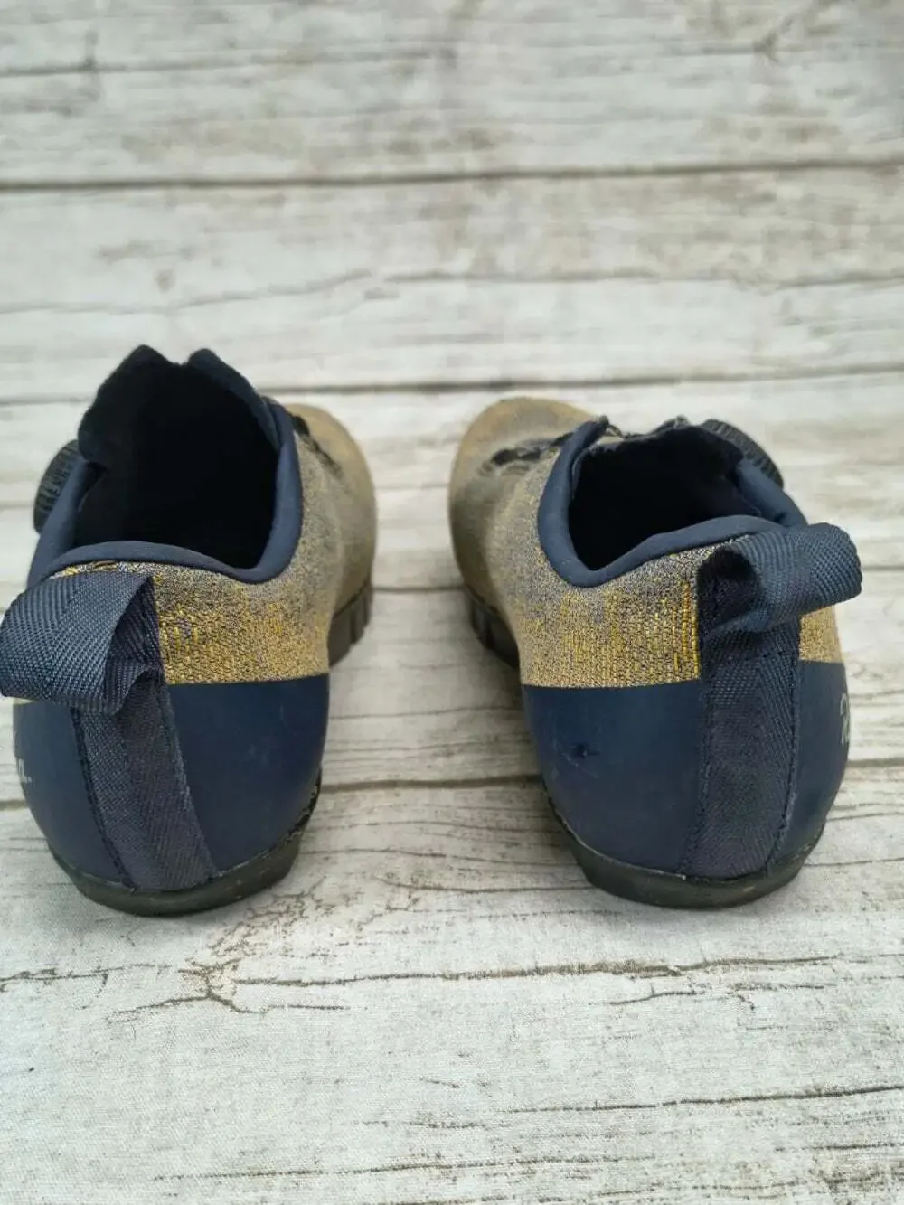 Rapha Explore Powerweave Gravel Cycling Shoes EU 38 US 5.75 Dual BOA Yellow Gray